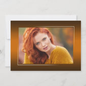 書エレガント跡インクスクリプモダントGrad写真 案内状 (裏面)