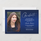 書エレガント跡インクスクリプモダントGrad写真 案内状 (正面)