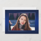 書エレガント跡インクスクリプモダントGrad写真 案内状 (裏面)