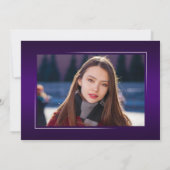 書エレガント跡インクスクリプモダントGrad写真 案内状 (裏面)