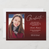 書エレガント跡インクスクリプモダントGrad写真 案内状 (正面)