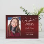 書エレガント跡インクスクリプモダントGrad写真 案内状 (スタンド正面)