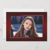 書エレガント跡インクスクリプモダントGrad写真 案内状 (裏面)