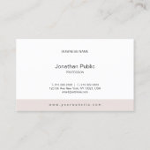 書エレガント跡スクリプシンプルトテンプレートモダン 名刺 (裏面)