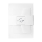 書エレガント跡スクリプト招待されました 招待状ベリーバンド (正面例)