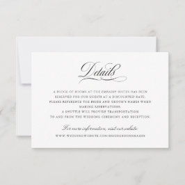 書エレガント跡スクリプ結婚ト詳細挿入 招待状