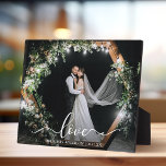 書エレガント跡ラヴ結婚の写真 フォトプラーク<br><div class="desc">ラヴエレガントライク結婚スクリプト写真プラーク</div>