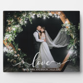 書エレガント跡ラヴ結婚の写真 フォトプラーク (正面)