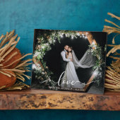 書エレガント跡ラヴ結婚の写真 フォトプラーク (側面)