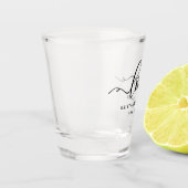 書エレガント跡ラヴ結婚ズ ショットグラス (左)