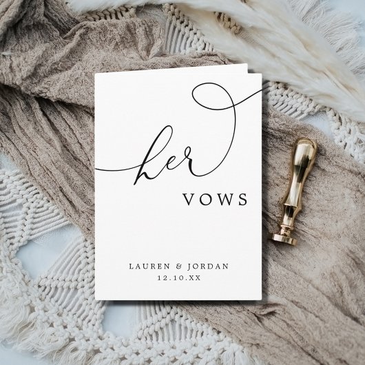 書エレガント跡結婚の誓い カード