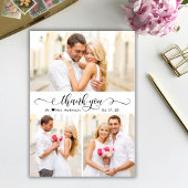 書エレガント跡3写真集結婚集 サンキューカード