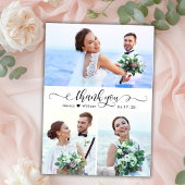 書エレガント跡3写真集結婚集 サンキューカード