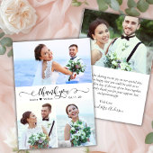 書エレガント跡3写真集結婚集 サンキューカード