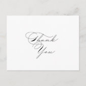 書エレガント道ありがとうはがき ポストカード (正面)