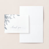 書エレガント道ありがとうシルバーフォイルカード 箔カード (ディスプレー)