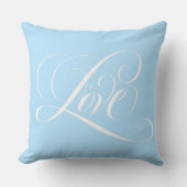 書エレガント道が青いもの クッション (正面)