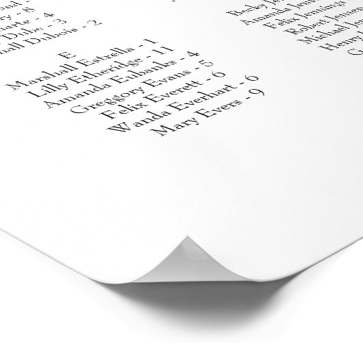 書エレガント道のア結婚ルファベット ポスター (角)