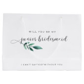 書エレガント道のジュニア花嫁メイド ラージペーパーバッグ (裏面)