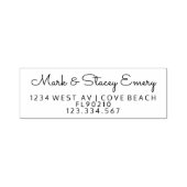 書エレガント道の住所スタンプ、差出人住所 セルフインキングスタンプ (デザイン)