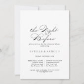 書エレガント道の夜リハーサル 招待状 (正面)