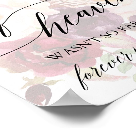 書エレガント道の消えたフローラの結婚記念碑 ポスター (角)