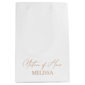 書エレガント道の白いマトロン|過去記事 ミディアムペーパーバッグ (正面)