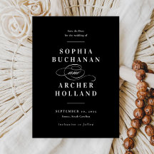 書エレガント道の白黒結婚文字