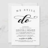 書エレガント道の白黒誓の更新 招待状 (正面)