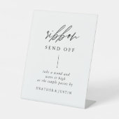 書エレガント道の結婚リボン送信サイン 台座サイン (正面)