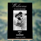 書エレガント道の結婚写真へようこそ アクリルサイン (ニュートラル)