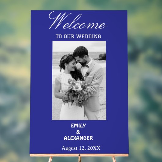 書エレガント道の結婚写真へようこそ アクリルサイン (ニュートラル)