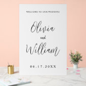 書エレガント道の結婚脚本 アクリルサイン (ウェディング)