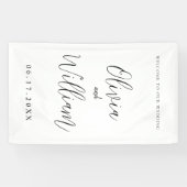 書エレガント道の結婚脚本 横断幕 (横)