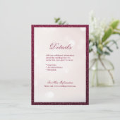 書エレガント道の結婚詳細 エンクロージャーカード (スタンド正面)
