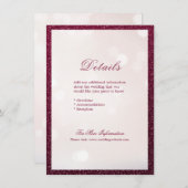 書エレガント道の結婚詳細 エンクロージャーカード (正面/裏面)