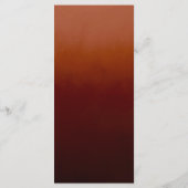 書エレガント道はオレンジグラデーションの結婚燃えた メニュー (裏面)