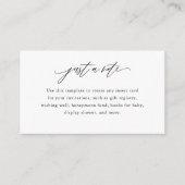 書エレガント道は単なるノートのカスタム エンクロージャーカード (正面)