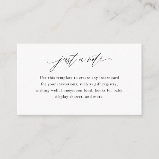 書エレガント道は単なるノートのカスタム エンクロージャーカード (正面)