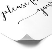 書エレガント道は座席看板を見つけなさい ポスター (角)