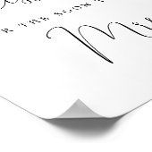 書エレガント道は数キス ポスター (角)