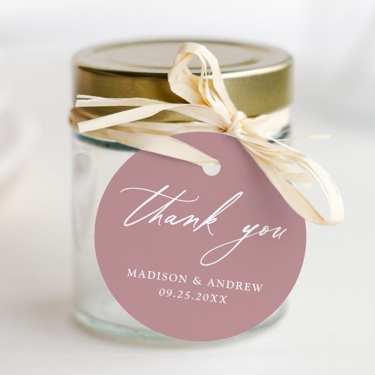 書エレガント道ほこりバラ結婚の感謝 フェイバータグ