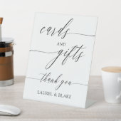 書エレガント道カード贈答感謝 台座サイン (インサイチュ)