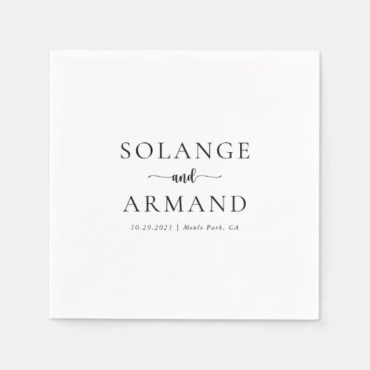 書エレガント道クラシックのナ結婚プキン スタンダードカクテルナプキン (正面)