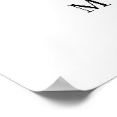 書エレガント道クラシックの結婚歓迎サイン ポスター (角)