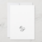 書エレガント道クラシック白結婚黒 招待状