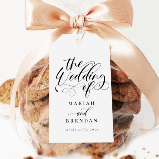 書エレガント道クラシック結婚ラベル ギフトタグ