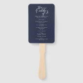 書エレガント道クラシック結婚式 プログラム手F ハンドファン (正面)