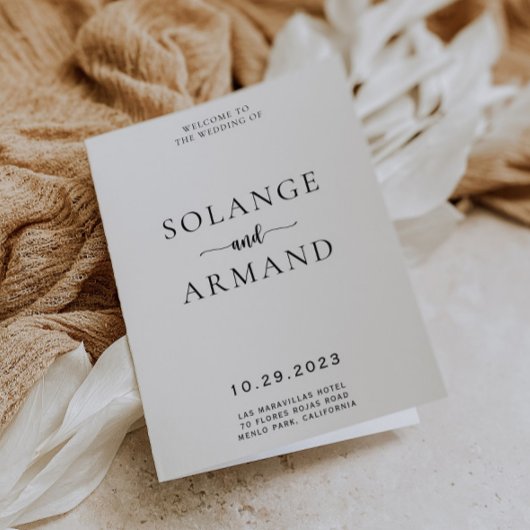 書エレガント道クラシック結婚式 プログラム