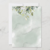 書エレガント道グリーンユーカリ甘い16 招待状 (裏面)